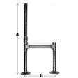 Kit de montantes para estanterías de fontanería a medida - biblioteca en Tubos de fontanería estilo industrial - vista 12