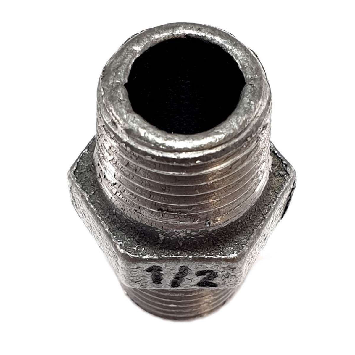 Niple Derecha/Izquierda MM hierro fundido negro 