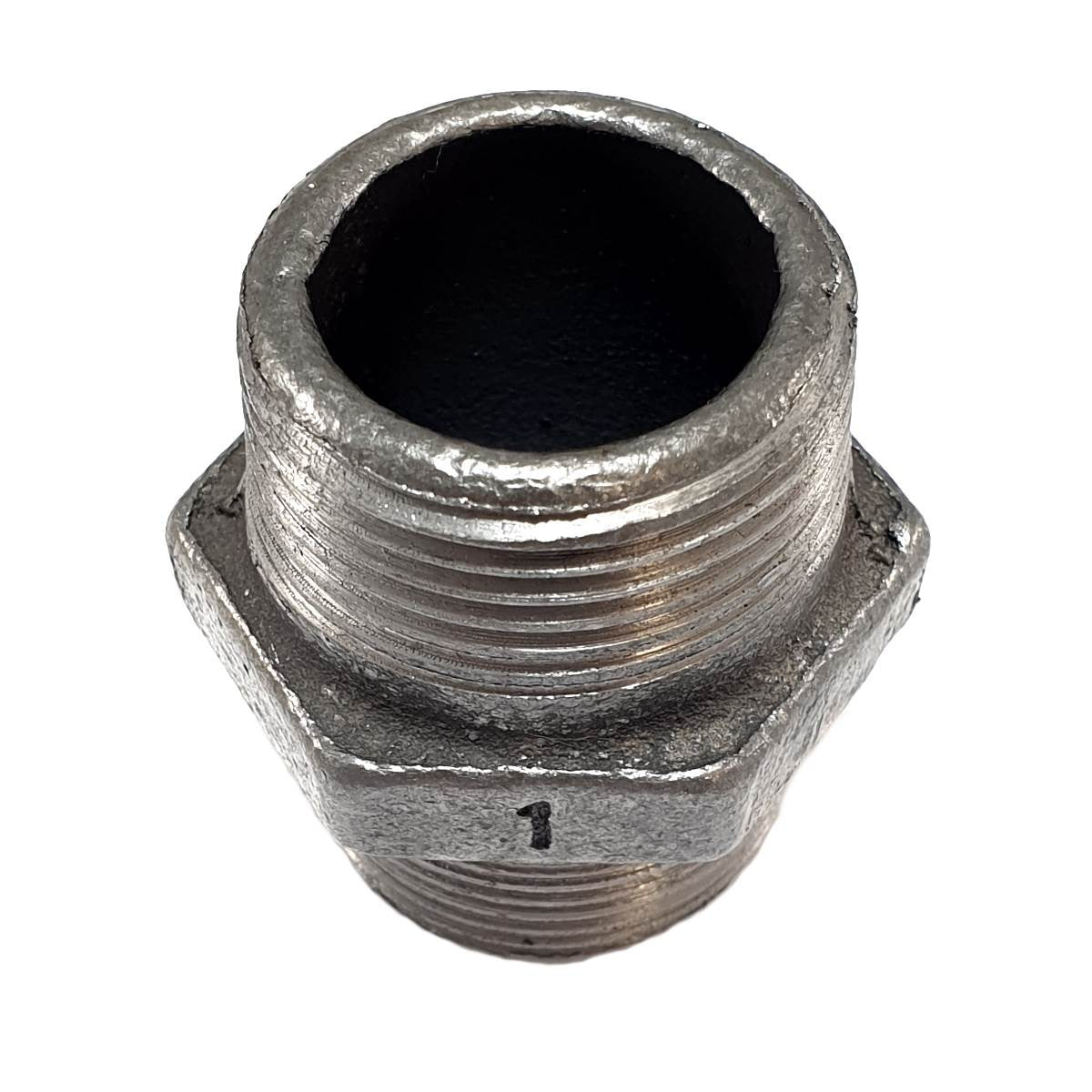 Niple Derecha/Izquierda MM hierro fundido negro 