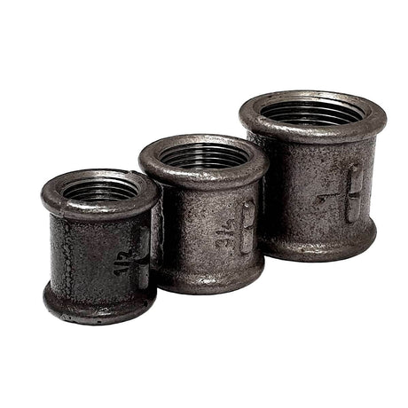 Manguito derecha/izquierda FF hierro fundido negro 