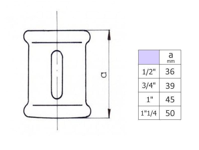 Manguito derecha/izquierda FF hierro fundido negro 