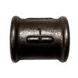 Manguito derecho/izquierdo FF rosca negro 1" Ø34 rosca sobre roscas 