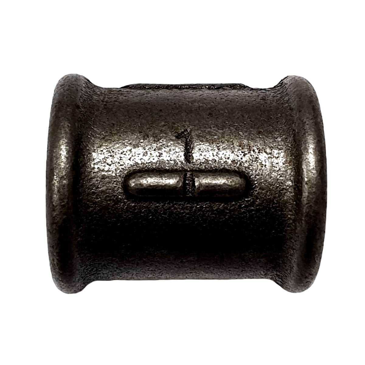 Manguito derecho/izquierdo FF rosca negro 1" Ø34 rosca sobre roscas 