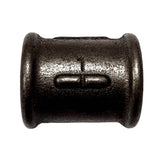 Manguito derecho/izquierdo FF rosca negro 1" Ø34 rosca sobre roscas 