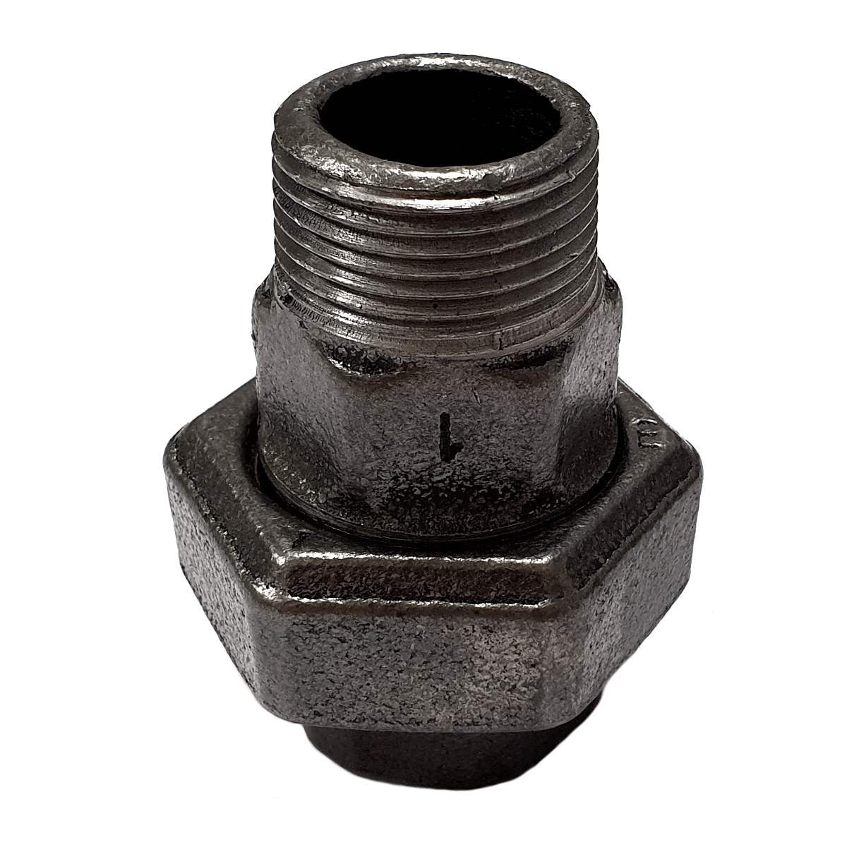 Raccord fonte noire union conique Mal/Fem
