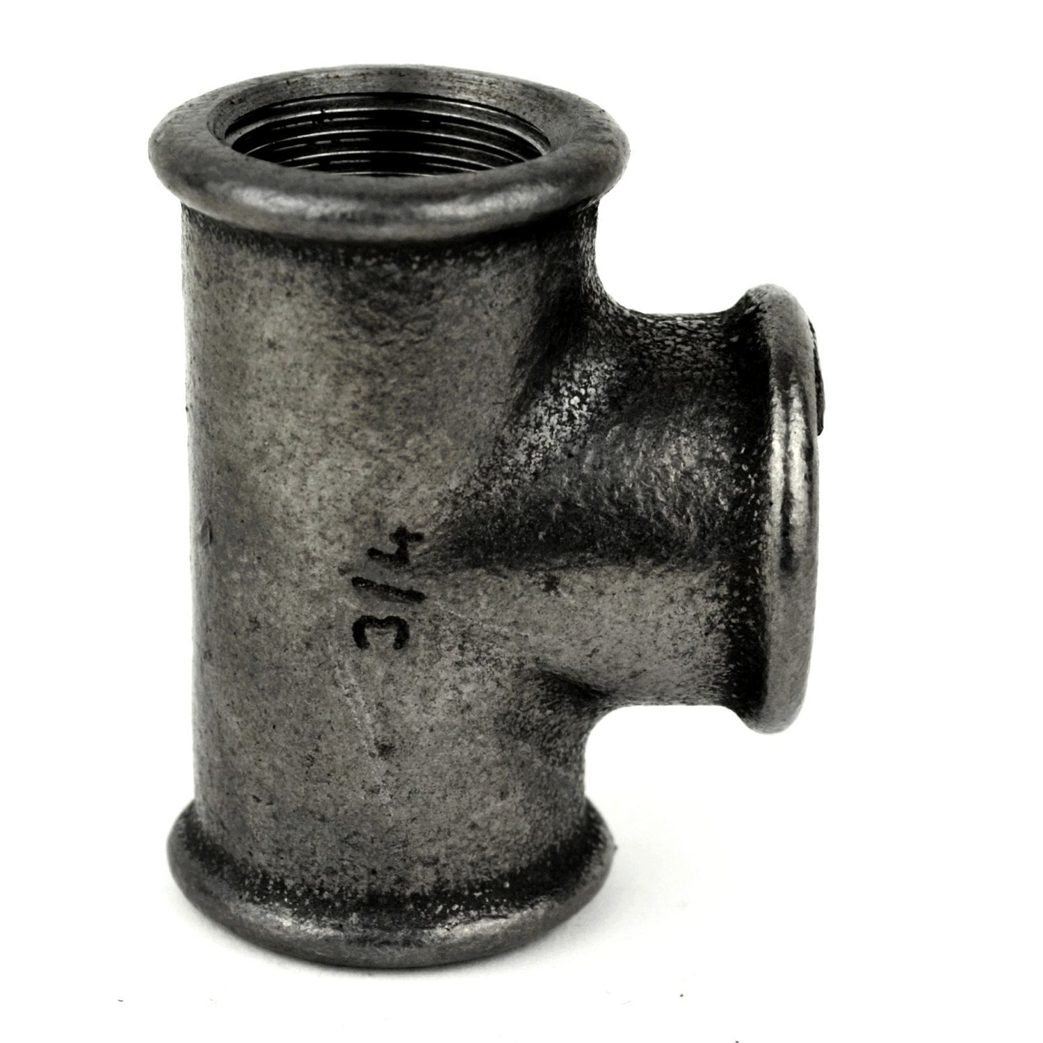 raccord de plomberie acier noir Té