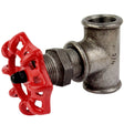 accesorio válvula de 72 mm en te de 3/4''