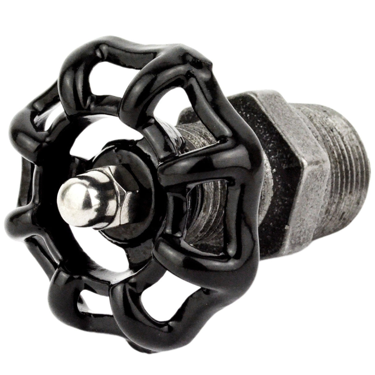 Volante negro de 52 mm sobre niple